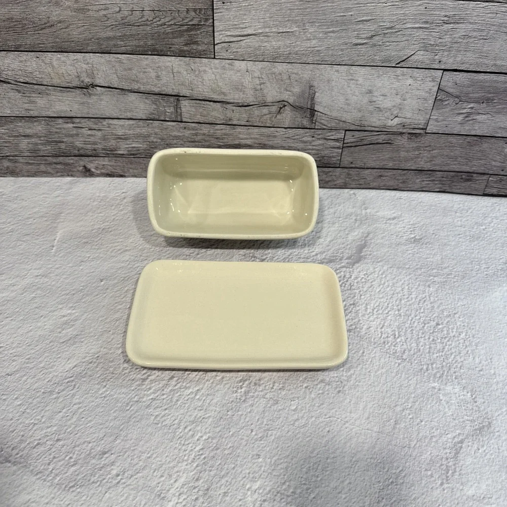 Rae Dunn by Magenta Artisan Collection SPREAD Ceramic‎ Covered Butter Dish